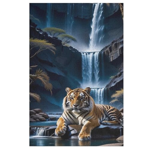 Holzpuzzles 1000 Teile Tiger -Puzzle Für Jungen Und Mädchen, Schwierigkeitsgrad, Lernspiele, Familienspielzeug 78×53cm Holzpuzzles 1000 Teile Tiger -Puzzle Für Jungen Und Mädchen, Schwierigkeitsgrad, Lernspiele, Familienspielzeug 78×53cm von FGHJHGG