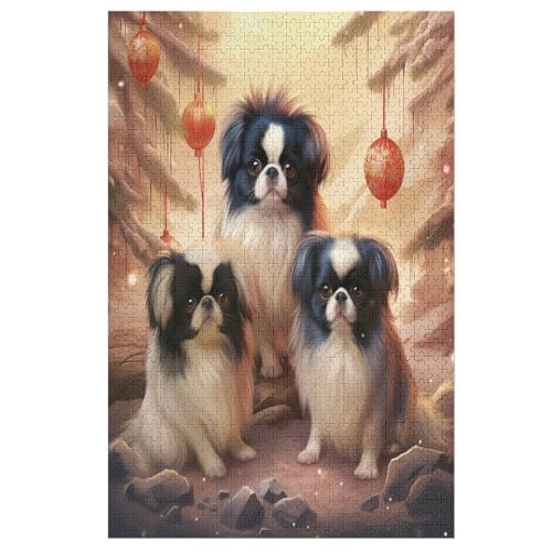 Hunde Holzpuzzle 1000 Teile Klassische Puzzles Erwachsene Kinder Puzzle DIY Kit Holzspielzeug Einzigartiges Geschenk 78×53cm Hunde Holzpuzzle 1000 Teile Klassische Puzzles Erwachsene Kinder Puzzle DIY Kit Holzspielzeug Einzigartiges Geschenk 78×53cm von FGHJHGG