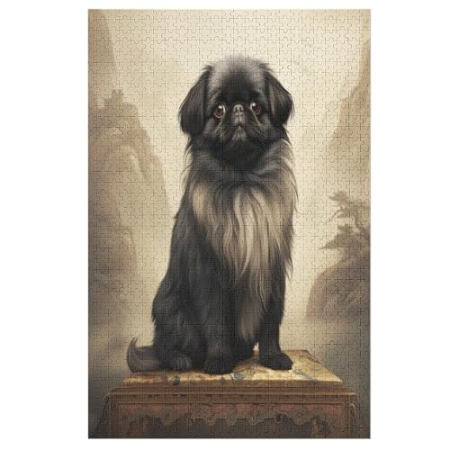 Hunde Holzpuzzle 1000 Teile Klassische Puzzles Erwachsene Kinder Puzzle DIY Kit Holzspielzeug Einzigartiges Geschenk 78×53cm Hunde Holzpuzzle 1000 Teile Klassische Puzzles Erwachsene Kinder Puzzle DIY Kit Holzspielzeug Einzigartiges Geschenk 78×53cm von FGHJHGG