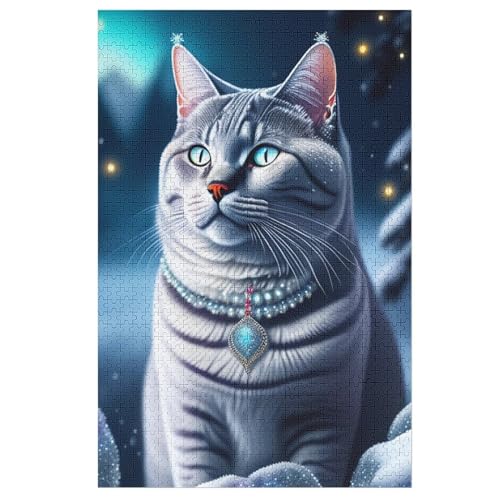 Katze 1000 Teile Premium-Puzzles Für Erwachsene Kinder- Holzpuzzles Spaß Und Lernspiele - Perfekte Puzzle-Geschenke 78×53cm Katze 1000 Teile Premium-Puzzles Für Erwachsene Kinder- Holzpuzzles Spaß Und Lernspiele - Perfekte Puzzle-Geschenke 78×53cm von FGHJHGG