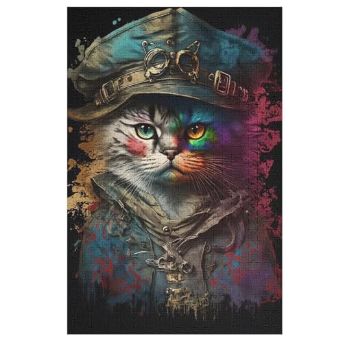 Katze Holzpuzzle 1000 Teile Klassische Puzzles Erwachsene Kinder Puzzle DIY Kit Holzspielzeug Einzigartiges Geschenk 78×53cm Katze Holzpuzzle 1000 Teile Klassische Puzzles Erwachsene Kinder Puzzle DIY Kit Holzspielzeug Einzigartiges Geschenk 78×53cm von FGHJHGG
