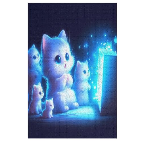 Katze Puzzles 1000 Teile Erwachsener Kniffel Spaß Für Die Ganze Familie, Holzpuzzle Kinder Erwachsene, Impossible Puzzle Schwer 78×53cm Katze Puzzles 1000 Teile Erwachsener Kniffel Spaß Für Die Ganze Familie, Holzpuzzle Kinder Erwachsene, Impossible Puzzle Schwer 78×53cm von FGHJHGG