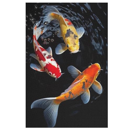 Koi-Fisch Puzzle Für Erwachsene 1000 Teile Premium Recyceltes Brett Zum Lernen, Lernspielzeug, Familienspiele Kinder Holzpuzzle 78×53cm Koi-Fisch Puzzle Für Erwachsene 1000 Teile Premium Recyceltes Brett Zum Lernen, Lernspielzeug, Familienspiele Kinder Holzpuzzle 78×53cm von FGHJHGG