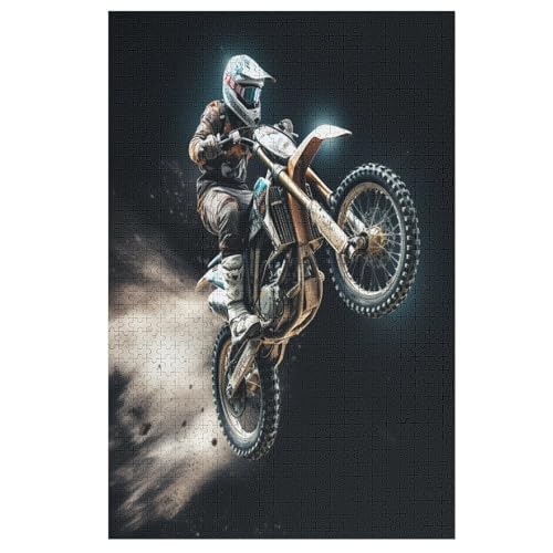 Motocross Puzzle 1000 Teile, Holzpuzzle Herausforderndes Geschicklichkeitsspiel Für Die Ganze Familie, Kinder Erwachsenenpuzzle Ab 12 Jahren 78×53cm Motocross Puzzle 1000 Teile, Holzpuzzle Herausforderndes Geschicklichkeitsspiel Für Die Ganze Familie, Kinder Erwachsenenpuzzle Ab 12 Jahren 78×53cm von FGHJHGG