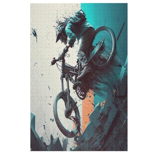Mountainbike Holzpuzzle 1000 Teile Klassische Puzzles Erwachsene Kinder Puzzle DIY Kit Holzspielzeug Einzigartiges Geschenk 78×53cm Mountainbike Holzpuzzle 1000 Teile Klassische Puzzles Erwachsene Kinder Puzzle DIY Kit Holzspielzeug Einzigartiges Geschenk 78×53cm von FGHJHGG