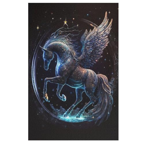 Pegasus Holzpuzzle 1000 Teile Klassische Puzzles Erwachsene Kinder Puzzle DIY Kit Holzspielzeug Einzigartiges Geschenk 78×53cm Pegasus Holzpuzzle 1000 Teile Klassische Puzzles Erwachsene Kinder Puzzle DIY Kit Holzspielzeug Einzigartiges Geschenk 78×53cm von FGHJHGG