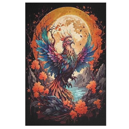 Phönix Holzpuzzle 1000 Teile Klassische Puzzles Erwachsene Kinder Puzzle DIY Kit Holzspielzeug Einzigartiges Geschenk 78×53cm Phönix Holzpuzzle 1000 Teile Klassische Puzzles Erwachsene Kinder Puzzle DIY Kit Holzspielzeug Einzigartiges Geschenk 78×53cm von FGHJHGG