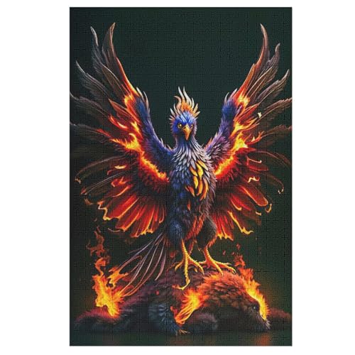 Phönix Puzzle 1000 Teile, Holzpuzzle Herausforderndes Geschicklichkeitsspiel Für Die Ganze Familie, Kinder Erwachsenenpuzzle Ab 12 Jahren 78×53cm Phönix Puzzle 1000 Teile, Holzpuzzle Herausforderndes Geschicklichkeitsspiel Für Die Ganze Familie, Kinder Erwachsenenpuzzle Ab 12 Jahren 78×53cm von FGHJHGG