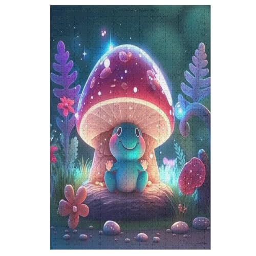 Pilz Puzzles 1000 Teile Erwachsener Kniffel Spaß Für Die Ganze Familie, Holzpuzzle Kinder Erwachsene, Impossible Puzzle Schwer 78×53cm von FGHJHGG