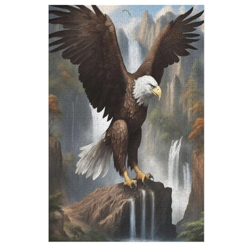 Puzzle Adler, 1000 Puzzleteile Für Kinder, Holzpuzzles, Geeignet Für Erwachsene Lernspiel, 78×53cm Puzzle Adler, 1000 Puzzleteile Für Kinder, Holzpuzzles, Geeignet Für Erwachsene Lernspiel, 78×53cm von FGHJHGG