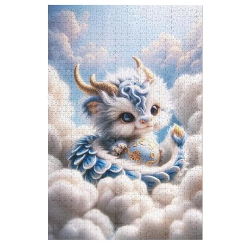 Puzzle Für Erwachsene, 1000 Teile, Cute Drache, Holzpuzzle, Geburtstagsgeschenke, Puzzle Wanddekoration 78×53cm Puzzle Für Erwachsene, 1000 Teile, Cute Drache, Holzpuzzle, Geburtstagsgeschenke, Puzzle Wanddekoration 78×53cm von FGHJHGG