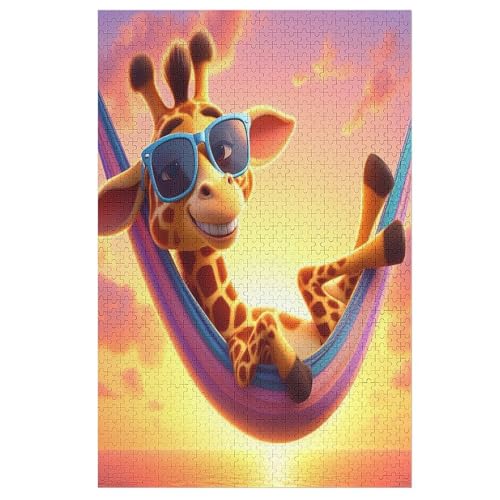 Puzzle Für Erwachsene, 1000 Teile, Giraffe, Holzpuzzle, Geburtstagsgeschenke, Puzzle Wanddekoration 78×53cm Puzzle Für Erwachsene, 1000 Teile, Giraffe, Holzpuzzle, Geburtstagsgeschenke, Puzzle Wanddekoration 78×53cm von FGHJHGG