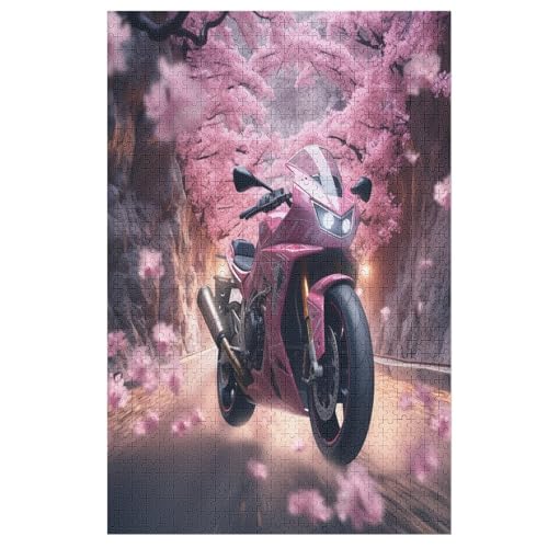 Puzzle Motorrad, 1000 Puzzleteile Für Kinder, Holzpuzzles, Geeignet Für Erwachsene Lernspiel, 78×53cm Puzzle Motorrad, 1000 Puzzleteile Für Kinder, Holzpuzzles, Geeignet Für Erwachsene Lernspiel, 78×53cm von FGHJHGG