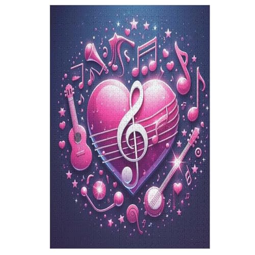 Puzzle Musiknote, 1000 Puzzleteile Für Kinder, Holzpuzzles, Geeignet Für Erwachsene Lernspiel, 78×53cm Puzzle Musiknote, 1000 Puzzleteile Für Kinder, Holzpuzzles, Geeignet Für Erwachsene Lernspiel, 78×53cm von FGHJHGG