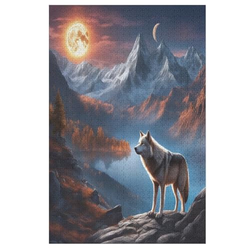Puzzle Wolf, 1000 Puzzleteile Für Kinder, Holzpuzzles, Geeignet Für Erwachsene Lernspiel, 78×53cm Puzzle Wolf, 1000 Puzzleteile Für Kinder, Holzpuzzles, Geeignet Für Erwachsene Lernspiel, 78×53cm von FGHJHGG