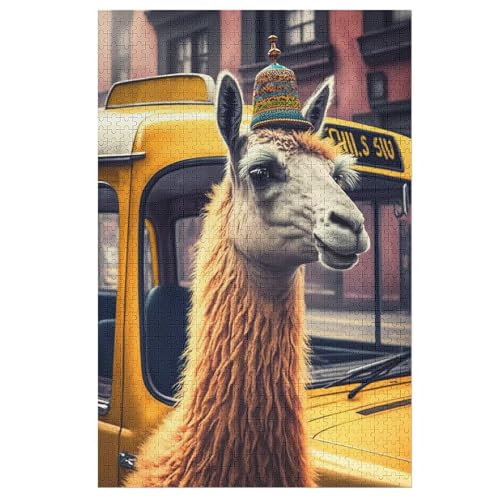 Puzzles Alpaka, 1000 Teile, Puzzle Aus Holz Für Erwachsene Und Kinder Ab 12 Jahren, Lernspielzeug 78×53cm Puzzles Alpaka, 1000 Teile, Puzzle Aus Holz Für Erwachsene Und Kinder Ab 12 Jahren, Lernspielzeug 78×53cm von FGHJHGG