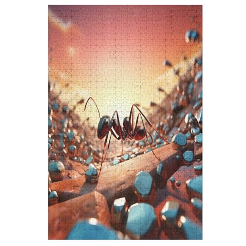 Puzzles Ant, 1000 Teile, Puzzle Aus Holz Für Erwachsene Und Kinder Ab 12 Jahren, Lernspielzeug 78×53cm Puzzles Ant, 1000 Teile, Puzzle Aus Holz Für Erwachsene Und Kinder Ab 12 Jahren, Lernspielzeug 78×53cm von FGHJHGG