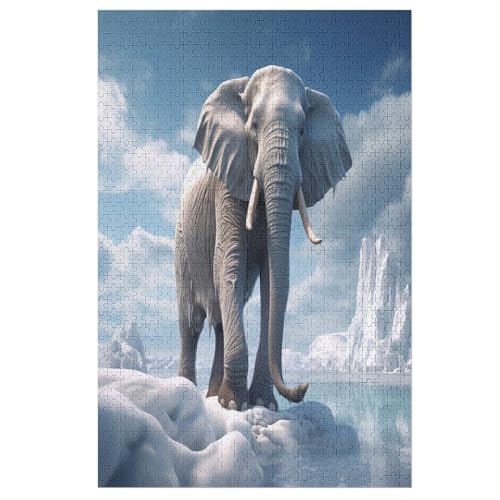 Puzzles Elefant, 1000 Teile, Puzzle Aus Holz Für Erwachsene Und Kinder Ab 12 Jahren, Lernspielzeug 78×53cm Puzzles Elefant, 1000 Teile, Puzzle Aus Holz Für Erwachsene Und Kinder Ab 12 Jahren, Lernspielzeug 78×53cm von FGHJHGG