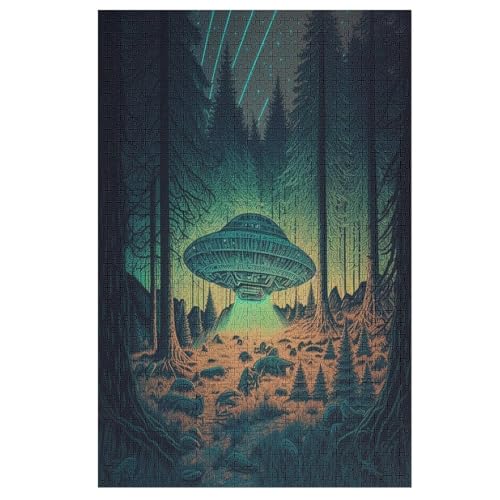 Puzzles Für Erwachsene, 1000 Teile, Alien-Raumschiff, Kreative Holzpuzzles, Praktisches Spiel, Familiendekoration 78×53cm Puzzles Für Erwachsene, 1000 Teile, Alien-Raumschiff, Kreative Holzpuzzles, Praktisches Spiel, Familiendekoration 78×53cm von FGHJHGG