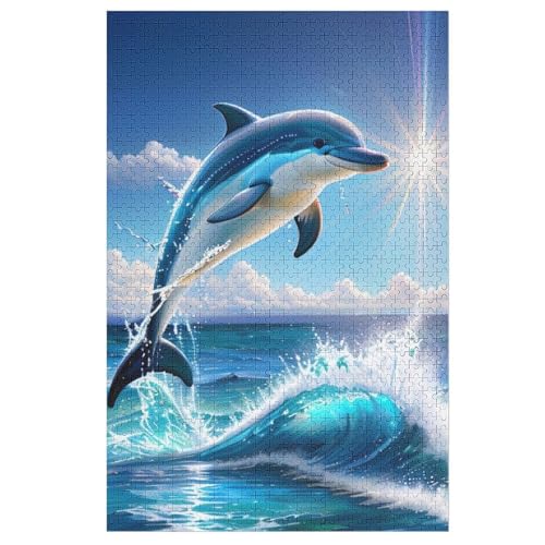Puzzles Für Erwachsene, 1000 Teile, Delphin, Kreative Holzpuzzles, Praktisches Spiel, Familiendekoration 78×53cm Puzzles Für Erwachsene, 1000 Teile, Delphin, Kreative Holzpuzzles, Praktisches Spiel, Familiendekoration 78×53cm von FGHJHGG