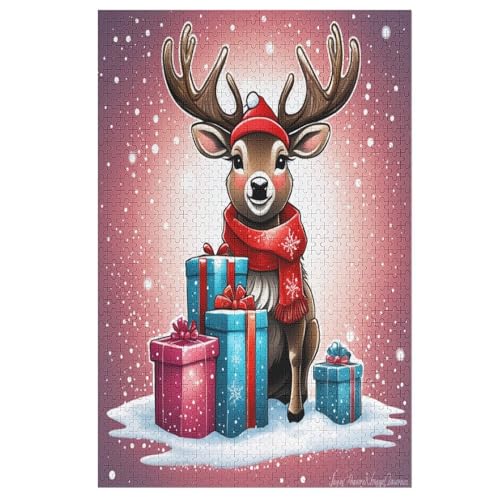 Puzzles Für Erwachsene, 1000 Teile, Elch, Kreative Holzpuzzles, Praktisches Spiel, Familiendekoration 78×53cm Puzzles Für Erwachsene, 1000 Teile, Elch, Kreative Holzpuzzles, Praktisches Spiel, Familiendekoration 78×53cm von FGHJHGG