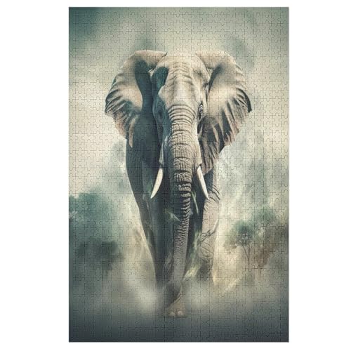Puzzles Für Erwachsene, 1000 Teile, Elefant, Kreative Holzpuzzles, Praktisches Spiel, Familiendekoration 78×53cm Puzzles Für Erwachsene, 1000 Teile, Elefant, Kreative Holzpuzzles, Praktisches Spiel, Familiendekoration 78×53cm von FGHJHGG