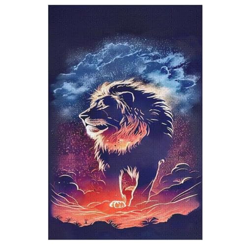 Puzzles Für Erwachsene, 1000 Teile, Löwe, Kreative Holzpuzzles, Praktisches Spiel, Familiendekoration 78×53cm Puzzles Für Erwachsene, 1000 Teile, Löwe, Kreative Holzpuzzles, Praktisches Spiel, Familiendekoration 78×53cm von FGHJHGG