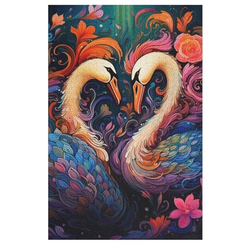 Puzzles Für Erwachsene, 1000 Teile, Schwan, Kreative Holzpuzzles, Praktisches Spiel, Familiendekoration 78×53cm Puzzles Für Erwachsene, 1000 Teile, Schwan, Kreative Holzpuzzles, Praktisches Spiel, Familiendekoration 78×53cm von FGHJHGG