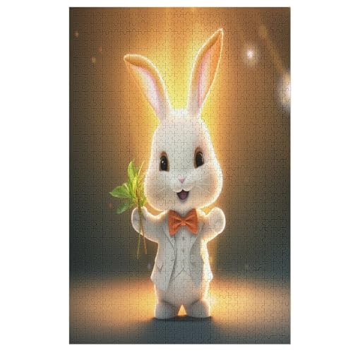 Puzzles Für Erwachsene, Kaninchen Puzzle, 1000 Teile, Kreatives, Geistiges Spielzeug, Kinder, Montagespiele 78×53cm Puzzles Für Erwachsene, Kaninchen Puzzle, 1000 Teile, Kreatives, Geistiges Spielzeug, Kinder, Montagespiele 78×53cm von FGHJHGG