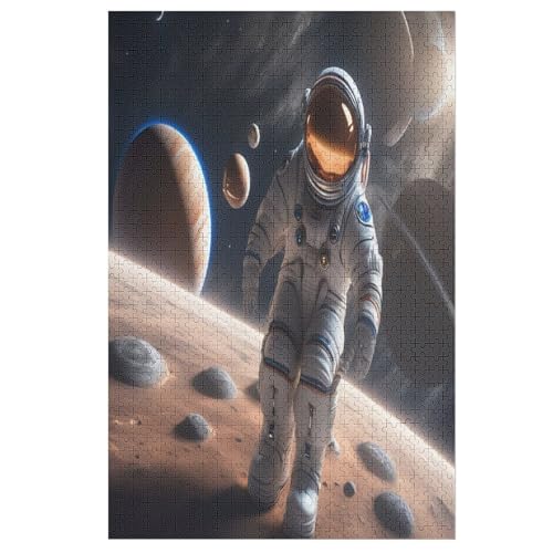Puzzles Für Erwachsene Astronaut,1000-teilige Puzzle Für Kinder Ab 12 Jahren, Holzpuzzles Für Die Heimdekoration, 78×53cm Puzzles Für Erwachsene Astronaut,1000-teilige Puzzle Für Kinder Ab 12 Jahren, Holzpuzzles Für Die Heimdekoration, 78×53cm von FGHJHGG