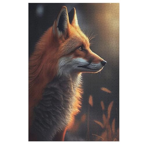 Puzzles Für Erwachsene Fuchs,1000-teilige Puzzle Für Kinder Ab 12 Jahren, Holzpuzzles Für Die Heimdekoration, 78×53cm Puzzles Für Erwachsene Fuchs,1000-teilige Puzzle Für Kinder Ab 12 Jahren, Holzpuzzles Für Die Heimdekoration, 78×53cm von FGHJHGG