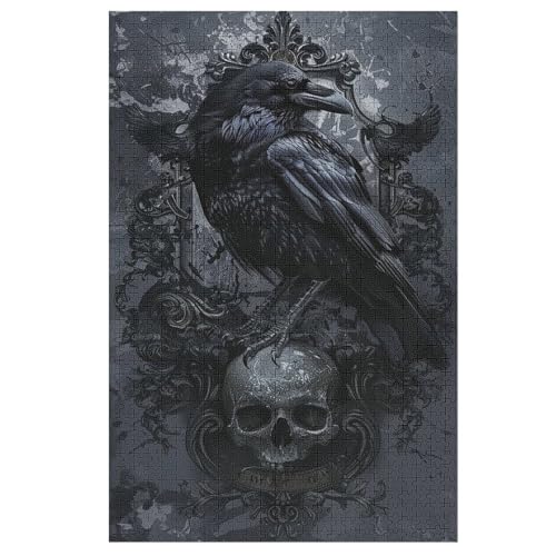 Puzzles Für Erwachsene Krähe,1000-teilige Puzzle Für Kinder Ab 12 Jahren, Holzpuzzles Für Die Heimdekoration, 78×53cm Puzzles Für Erwachsene Krähe,1000-teilige Puzzle Für Kinder Ab 12 Jahren, Holzpuzzles Für Die Heimdekoration, 78×53cm von FGHJHGG
