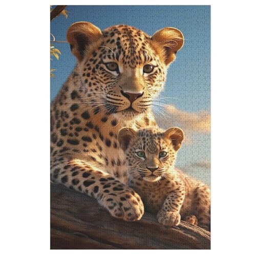 Puzzles Für Erwachsene Leopard,1000-teilige Puzzle Für Kinder Ab 12 Jahren, Holzpuzzles Für Die Heimdekoration, 78×53cm Puzzles Für Erwachsene Leopard,1000-teilige Puzzle Für Kinder Ab 12 Jahren, Holzpuzzles Für Die Heimdekoration, 78×53cm von FGHJHGG