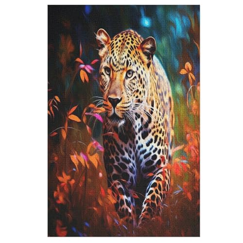 Puzzles Für Erwachsene Leopard,1000-teilige Puzzle Für Kinder Ab 12 Jahren, Holzpuzzles Für Die Heimdekoration, 78×53cm Puzzles Für Erwachsene Leopard,1000-teilige Puzzle Für Kinder Ab 12 Jahren, Holzpuzzles Für Die Heimdekoration, 78×53cm von FGHJHGG