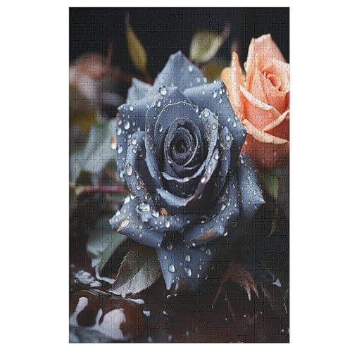 Puzzles Für Erwachsene Rose,1000-teilige Puzzle Für Kinder Ab 12 Jahren, Holzpuzzles Für Die Heimdekoration, 78×53cm Puzzles Für Erwachsene Rose,1000-teilige Puzzle Für Kinder Ab 12 Jahren, Holzpuzzles Für Die Heimdekoration, 78×53cm von FGHJHGG