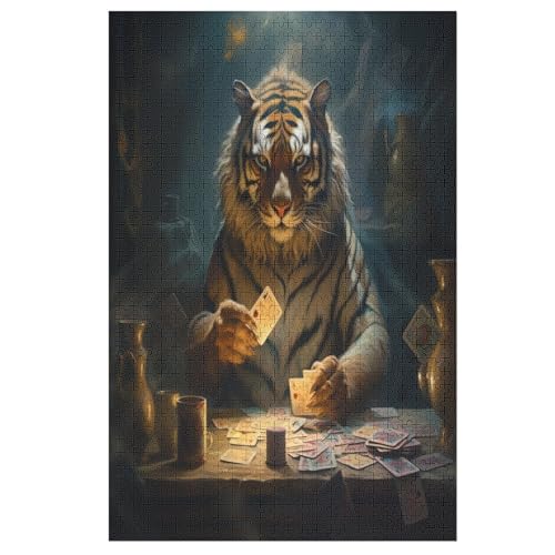 Puzzles Für Erwachsene Tiger,1000-teilige Puzzle Für Kinder Ab 12 Jahren, Holzpuzzles Für Die Heimdekoration, 78×53cm Puzzles Für Erwachsene Tiger,1000-teilige Puzzle Für Kinder Ab 12 Jahren, Holzpuzzles Für Die Heimdekoration, 78×53cm von FGHJHGG