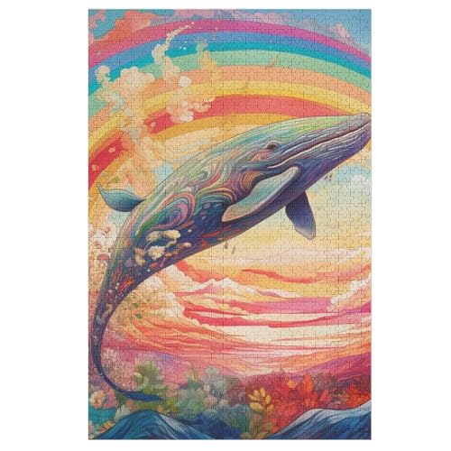 Puzzles Für Erwachsene Wal,1000-teilige Puzzle Für Kinder Ab 12 Jahren, Holzpuzzles Für Die Heimdekoration, 78×53cm Puzzles Für Erwachsene Wal,1000-teilige Puzzle Für Kinder Ab 12 Jahren, Holzpuzzles Für Die Heimdekoration, 78×53cm von FGHJHGG