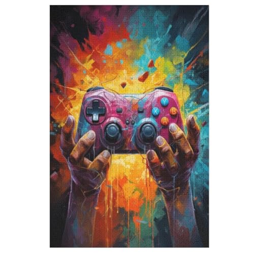 Puzzles Gamepad, 1000 Teile, Puzzle Aus Holz Für Erwachsene Und Kinder Ab 12 Jahren, Lernspielzeug 78×53cm Puzzles Gamepad, 1000 Teile, Puzzle Aus Holz Für Erwachsene Und Kinder Ab 12 Jahren, Lernspielzeug 78×53cm von FGHJHGG