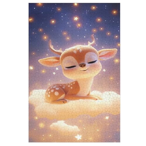 Puzzles Hirsch, 1000 Teile, Puzzle Aus Holz Für Erwachsene Und Kinder Ab 12 Jahren, Lernspielzeug 78×53cm Puzzles Hirsch, 1000 Teile, Puzzle Aus Holz Für Erwachsene Und Kinder Ab 12 Jahren, Lernspielzeug 78×53cm von FGHJHGG