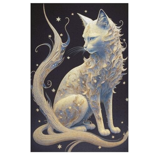 Puzzles Katze, 1000 Teile, Puzzle Aus Holz Für Erwachsene Und Kinder Ab 12 Jahren, Lernspielzeug 78×53cm Puzzles Katze, 1000 Teile, Puzzle Aus Holz Für Erwachsene Und Kinder Ab 12 Jahren, Lernspielzeug 78×53cm von FGHJHGG