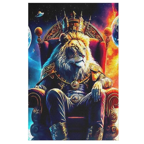 Puzzles Löwe, 1000 Teile, Puzzle Aus Holz Für Erwachsene Und Kinder Ab 12 Jahren, Lernspielzeug 78×53cm Puzzles Löwe, 1000 Teile, Puzzle Aus Holz Für Erwachsene Und Kinder Ab 12 Jahren, Lernspielzeug 78×53cm von FGHJHGG