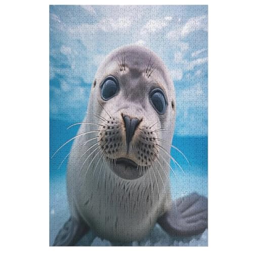Puzzles Siegel, 1000 Teile, Puzzle Aus Holz Für Erwachsene Und Kinder Ab 12 Jahren, Lernspielzeug 78×53cm von FGHJHGG