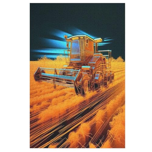 Puzzles Traktor, 1000 Teile, Puzzle Aus Holz Für Erwachsene Und Kinder Ab 12 Jahren, Lernspielzeug 78×53cm Puzzles Traktor, 1000 Teile, Puzzle Aus Holz Für Erwachsene Und Kinder Ab 12 Jahren, Lernspielzeug 78×53cm von FGHJHGG