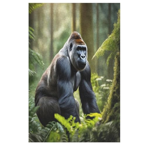 Schimpansen -Puzzle, 1000 Teile,Holzpuzzle Für Erwachsene Kinder, Lustiges Spielzeug, Denkspiel, Bildungsspiel, 78×53cm Schimpansen -Puzzle, 1000 Teile,Holzpuzzle Für Erwachsene Kinder, Lustiges Spielzeug, Denkspiel, Bildungsspiel, 78×53cm von FGHJHGG