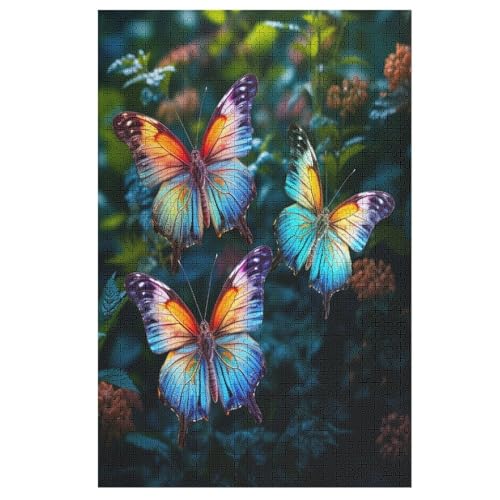 Schmetterling Holzpuzzle 1000 Teile Klassische Puzzles Erwachsene Kinder Puzzle DIY Kit Holzspielzeug Einzigartiges Geschenk 78×53cm Schmetterling Holzpuzzle 1000 Teile Klassische Puzzles Erwachsene Kinder Puzzle DIY Kit Holzspielzeug Einzigartiges Geschenk 78×53cm von FGHJHGG