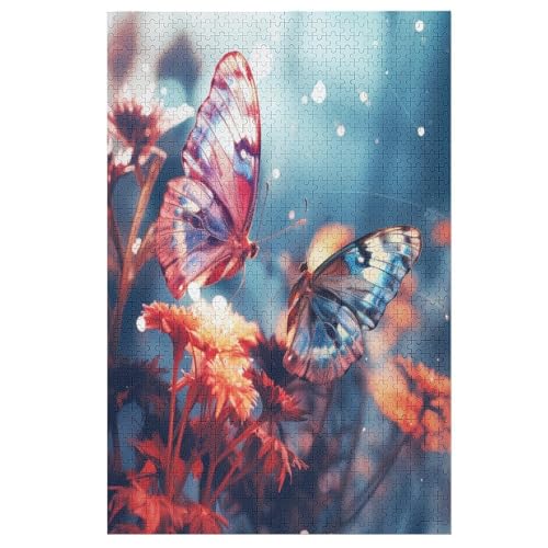 Schmetterling Puzzle 1000 Teile, Holzpuzzle Herausforderndes Geschicklichkeitsspiel Für Die Ganze Familie, Kinder Erwachsenenpuzzle Ab 12 Jahren 78×53cm Schmetterling Puzzle 1000 Teile, Holzpuzzle Herausforderndes Geschicklichkeitsspiel Für Die Ganze Familie, Kinder Erwachsenenpuzzle Ab 12 Jahren 78×53cm von FGHJHGG