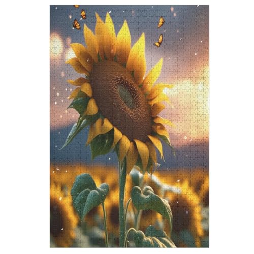 Sonnenblume Holzpuzzle 1000 Teile Klassische Puzzles Erwachsene Kinder Puzzle DIY Kit Holzspielzeug Einzigartiges Geschenk 78×53cm Sonnenblume Holzpuzzle 1000 Teile Klassische Puzzles Erwachsene Kinder Puzzle DIY Kit Holzspielzeug Einzigartiges Geschenk 78×53cm von FGHJHGG