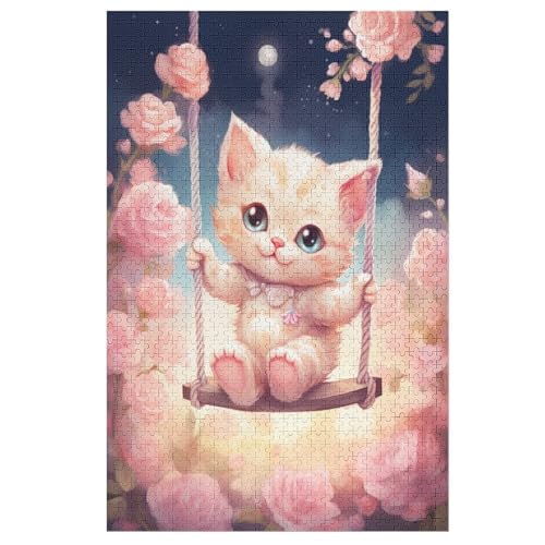 Süße Katze 1000 Teile Premium-Puzzles Für Erwachsene Kinder- Holzpuzzles Spaß Und Lernspiele - Perfekte Puzzle-Geschenke 78×53cm Süße Katze 1000 Teile Premium-Puzzles Für Erwachsene Kinder- Holzpuzzles Spaß Und Lernspiele - Perfekte Puzzle-Geschenke 78×53cm von FGHJHGG