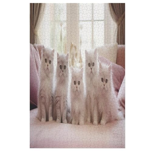 Süße Katze Holzpuzzle - 1000 Teiliges Jigsaw Knobelspiel - Puzzle Für Erwachsene & Kinder - Outdoor & Reisespielzeug 78×53cm Süße Katze Holzpuzzle - 1000 Teiliges Jigsaw Knobelspiel - Puzzle Für Erwachsene & Kinder - Outdoor & Reisespielzeug 78×53cm von FGHJHGG