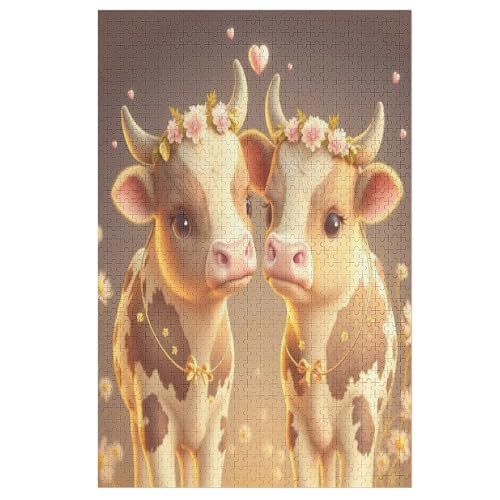 Süße Kuh 1000 Teile Premium-Puzzles Für Erwachsene Kinder- Holzpuzzles Spaß Und Lernspiele - Perfekte Puzzle-Geschenke 78×53cm Süße Kuh 1000 Teile Premium-Puzzles Für Erwachsene Kinder- Holzpuzzles Spaß Und Lernspiele - Perfekte Puzzle-Geschenke 78×53cm von FGHJHGG